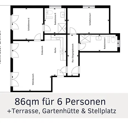Lotsendeck Fehmarn Mit Terrasse & Garten, Barrierearm Burg auf Fehmarn
